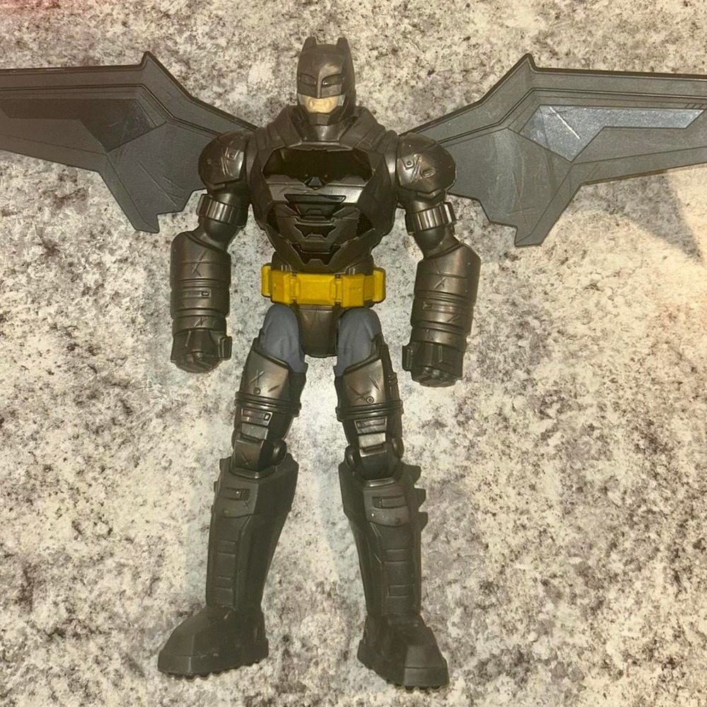 Batman action figure with wings